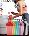 EBAT 16 Conjunto de peças coloridas AntiDropBPAFREELeakProofProtein Shaker Garrafa valor Pack w. Whisk Ball & ErgonomicDesign &, 8 único pacote de valor de cor (ver foto) para homens / mulheres /