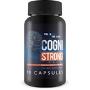 Cogni Strong Pro - Suplemento de suporte à saúde do cérebro para memória, foco, clareza e humor - Suplementos de saúde do cérebro para adultos com Ginseng, Açafrão, chá verde, e vitamina D - Nootropic Brain Booster