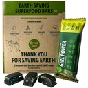 Girl Power Protein Bars Low Calorie High Protein, Barras de substituição de refeições para a melhor figura, Lanches Vegan Protein, Iron-Rich Protein Bars, Sem açúcar, Chicory Spirulina limão sabor, Pacote de 8 mordida verde