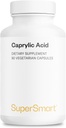 Superesmart Caprylic Acid Supplement 1350mg por dia (do MCT Oil) - Triglicéridos de cadeia média Ácido gordo saturado - Ácido octanóico □ No-GMO & Gluten Free - 90 Cápsulas vegetarianas