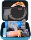 Caixa de transporte Elonbo para Nebulizer Kits de peças de substituição / Asma Inhaler / Inhaler Spacer Máscaras / Nebulizer Tubulação Conjunto de acessórios de reposição de boca, Bolsa de Nebulizador Inhaler portátil (apenas caso)