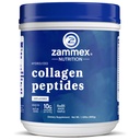 Zammex Premium Colágeno Peptídeos Pó sem sabor, Proteínas Hidrolisadas Tipos I e III, Suporta cabelo, pele, unhas, articulações, Feed grama, Não-GMO, Gluten-Free, Paleo & Keto Friendly, 60 Servings