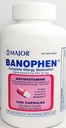 Major Banohpen - Medicamentos de Alergia Completa - Difenidramina HCI 25 Mg - Anti-histamínico - 1000 Cápsulas (1 embalagem)