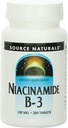 Fonte Naturals Vitamina B-3 100mg, 250 Comprimidos (Pacote de 3)