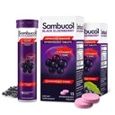 Sambucol Black Elderberry Tablets com Vitamina C & Zinco - Suplemento de apoio imunológico, Black Elderberry com Zinco e Vitamina C Comprimidos Efervescentes, Altos Antioxidantes, Beber Fizzies- 30 Contagem