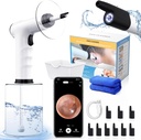 Remoção de cera de ouvido, Kit de limpeza de ouvido, Limpador de ouvido alimentado a água com 3 modos de pressão 12 Dicas de substituição, Sistema de lavagem de irrigação de ouvido, Ferramenta de remoção de cera de ouvido segura e eficaz (preto)