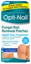 Opti-Nail Fungal Nail Renovação Patches - 21 Patches, Tratamento noturno melhora a aparência da unha enquanto você dorme