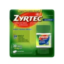 Zyrtec Comprimidos de Alergia 24 horas, 10 mg de Cetirizine HCl Anti- histamínico Alergia Medicina, 30 ct Red