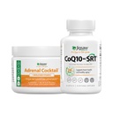 Jigsaw Health Bundle (Cocktail Adrenal), 60 Servings (Jar) e CoQ10 w/SRT, 60 Cápsulas