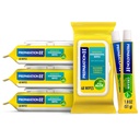 Preparação H Hemorrhoid Wipes com Hazel Bruxa, 192 Ct Plus Preparação H Hemorrhoid Symptom Treatment Cream, 2 Tubos x 1,8 oz, Wipe Plus Trate para melhor alívio, Pacote de cuidados hemorróidas