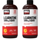 Force Factor L Suplemento de Carnitina, L-Carnitina líquida 3000 mg para ajudar a transformar gordura em energia, apoiar a recuperação muscular e aumentar a energia celular, força máxima, não-GMO, sabor laranja, 16 Oz.