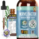 Rejuvica Health NerveFactor - Advanced Nerve Support Supplement - Liquid Delivery for Better Absorção - Acetil-L-Carnitina, Ácido Alfa Lipóico, Vitamina B12, Ácido Fólico, White Willow Bark & More!