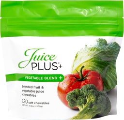 JuicePlus+ Mistura vegetal suave mastiga (Mastigas) - Deliciosos Gummies Vegan com 11 Nutrient-Rich vegetais para o bem-estar diário! Aumentar a ingestão de vitaminas e mais - para crianças e adultos - (1-mo, 30 mastigações)