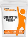 BulkSuplementos.com Quercetin Di-hidratado Pó - Quercetin Suplementos, Antioxidantes Fonte - Vegan & Gluten Free, 1g por serviço, 250g (8.8 oz) (Pacote de 1)