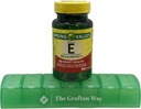 Spring Valley Suplemento dietético de vitamina E, 180 mg, 100 contagem com Grafton Grafton Way Organizer