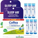 Boiron Coffea Cruda 30C - 6 Total Blue Tubes - Ajuda para o sono homeopático para sono inquieto, hiperatividade mental, pensamentos de corrida e dificuldade para dormir com caneta de tinta azul