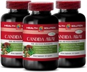 Imunidade Suporte Suplemento - Candida Away Plus - Candida Digestive - Candida Cleanse Força Extra - Comprimido Digestivo - Candida Cleanse para Mulheres e Homens - Candida Overgrowth - 3 Garrafas 180 Cápsulas