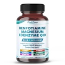 Benfotiamina com Magnésio e Coenzima Q10 - Suporta Nerve Health, Cellular Wellness & Eye Health - Made in The USA- 150 Cápsulas
