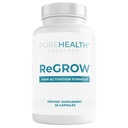 PUREHEALTH INVESTIGAÇÃO Recrescer - Vitaminas de crescimento do cabelo - com serra Palmetto, Biotina, Colágeno, Zinco, Ferro, Iodo, Selênio e Mais - Suplementos de cabelo para Mulheres e Homens - 60 Cápsulas