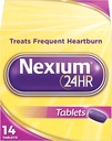 Nexium 24HR Comprimidos de alívio da azia de libertação tardia, Esomeprazol Magnesium Acid Redutor, 20 mg, 14 Contagem
