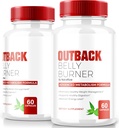 (2 Pack) Pills Outback Belly Burner, Premium Out Back Belly Burner Keto Cápsulas, Todos os suplementos naturais Keto para apoiar Fitness e Body Goals, Comentários oficiais Outback BellyBurner (120 Cápsulas)