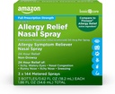 Cuidados Básicos Alergia 24 horas Pulverização nasal, Propionato de Fluticasona (Glucocorticóide) 50 mcg, Força de Prescrição Completa, Não Afogado, 0,62 fl oz (Pacote de 3)