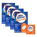 Alka-Seltzer Derretimento Fizzy, Dissolver na Língua, Sem Necessário de Água, Suplemento Dietário On-The-Go Comprimidos Antiácidos, para alívio de Azia Ocasional e indigestão ácida*, sabor laranja, 64 Contagem