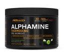 PEScience Alphamine termogênico pré-treino, queimador de gordura pré-treino de pó de energia com L-carnitina, maçã verde azeda, 60 Scoops