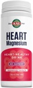 KAL Coração Magnésio Drink Mix, Red Raspberry Magnésio Taurate Pó Suplementos de saúde do coração para a inflamação, Açúcar grátis, Vegan, 100 Servings, 15.7 oz