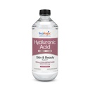 Hyalogic Liquid Hyaluronic Acid Supplement - Suporte da pele ingestível com 100mg HA e 100mg HSH - Hidratação natural para o rosto, olhos e lábios - Fórmula de Alto Peso Molecular - 12 onças
