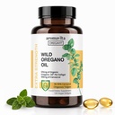 Vegan Wild Orégano Oil Cápsulas Orgânicas, 86-90% Carvacrol - 125mg Óleo de Orégano por Softgel - Imune e Suporte Digestivo, Antioxidante Natural, Vegan, Não OGM, 120 Cápsulas
