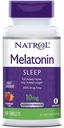 Natrol Melatonina Sono Máximo Força rápida dissolver sabor de morango 10 mg 60 comprimidos (Pacote de 2)