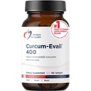 Designs para Saúde Curcum-Evail 400 - Biodisponível Suplementos de Curcumina Turmérica - Tecnologia de Emulsificação de Evail - Complexo de Curcumina C3 com Óleo de Turmérica + Vitamina E, Não-GMO (60 Softgels)