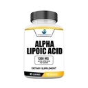 American Standard Supplements Alpha Lipoic Acid 1300mg Por Serviço - Vegan, Gluten Free, Non-GMO, 90 Cápsulas, 45 Servings