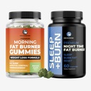 Gummies queimador de gordura e queimador de gordura da noite 24/7 suporte perda de peso com chá verde e framboesa cetonas Apetite Supressor, potenciador de metabolismo, e redução de gordura da barriga