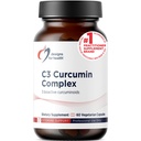Designs para Saúde Complexo de Curcumina C3 - Altamente Biodisponível Curcuminóide Suplemento Turmérica, 400mg com 3 Curcuminóides Bioativos - Não-GMO, Sem Glúten + Vegetariano (60 Cápsulas)