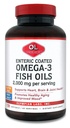 Laboratórios Olímpicos Entéricos Revestimento Omega 3 Óleos de Peixe, 2000 mg por porção/ 60 porções, 120 Softgels