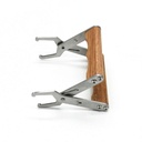 WEICHUAN Bee Hive Frame Grip - aço inoxidável Apimentador de quadro de apimentação, suporte e ferramenta de elevação com alça de madeira para Beekeeeper