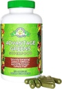 Advantage Greens Superfood - Energy Promoter - grama de trigo, grama de cevada, espirulina, espinafre, chlorela, beterrabas, Kale Suplemento (150 Cap)