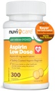 Aspirina de dose baixa 81 mg para adultos Caplets revestidos - Compare com Ingrediente Activo em 0,2 mg de dose baixa de aspirina Bayer para adultos - Revestimento de segurança (300 Contagem)