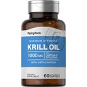Piping Rock Krill Oil 1000 mg Softgels , 60 contagem , com Omega 3, EPA, DHA , Não-GMO, Gluten Free