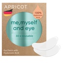 APRICOT Eye Patches com ácido hialurônico (pacote de 1) I Anti-envelhecimento Eye Pads "Me,Myself and Eye" I Reduz as rugas dos olhos I Reusable oye patchs I Silicone pads contra rugas I Made in Germany