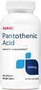 Ácido Pantotênico GNC 500mg, 100 cápsulas, Suporta em Metabolismo Energético