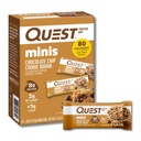 Quest Nutrition Mini Chocolate Chip Bares de proteína de massa, 8g de proteína, 1g de açúcar, 2g de carboidratos líquidos, Gluten Free, 14 contagem