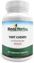 Ervas reais Tart Cherry 4:1 Extract 1000mg - 60 Cápsulas Vegetarianas