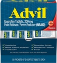 Advil Ibuprofeno, 200 mg (50 embalagens de 2 comprimidos revestidos) 50 ea (embalagem de 3)