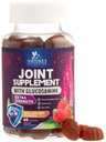 Gummies de suporte conjunto Glucosamina Plus Vitamina E - Suplemento de suporte conjunto da natureza para desconforto ocasional para costas, joelhos e mãos - Cartilagem e saúde conjunta e suporte de flexibilidade - 60 chicletes