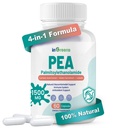 Alta potência 4-em-1 Palmitoiletanolamida, 700mg Pea Suplemento para Homens e Mulheres, Made in USA, 60 Cápsulas