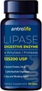 ANTROLIFE Suplemento de Saúde Digestiva - Enzimas com Lipase Suplementos Nutricionais e Amylase para Conforto Digestivo - Suplemento Dietário - 59 Cápsulas