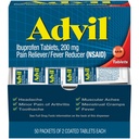 Advil Reliever Dor e Redutor da Febre, remédio de alívio da dor com Ibuprofeno 200mg para dor de cabeça, dor nas costas, dor menstrual e alívio da dor articular - 50x2 Comprimidos revestidos